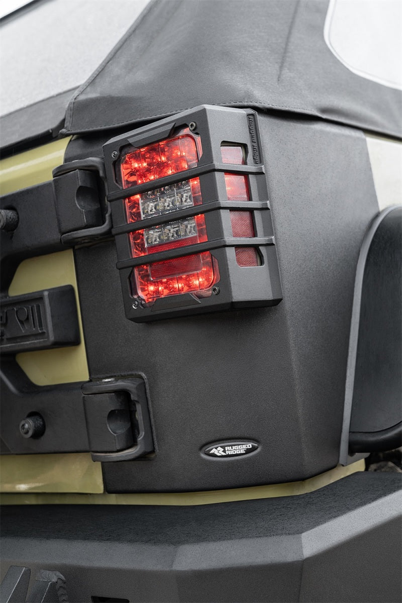 Rugged Ridge Rear Corner Kit Body Armor 4-Door 07-18 Jeep Wrangler JKU 11651.77 11651.77 Photo - Mounted