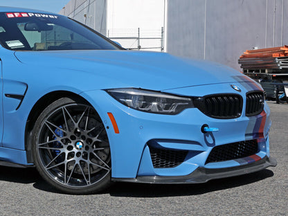 aFe Control Front Tow Hook Blue BMW F-Chassis 2/3/4/M 450-502001-L 450-502001-L Photo - Mounted