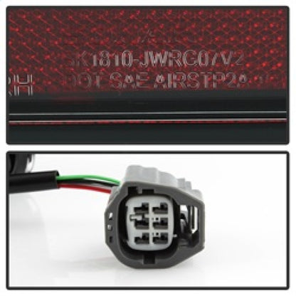 Spyder 07-16 Jeep Wrangler Version 2 Light Bar LED Tail Lights - Black (ALT-YD-JWA07V2-LBLED-BK) 5084774 5084774 Photo - Unmounted