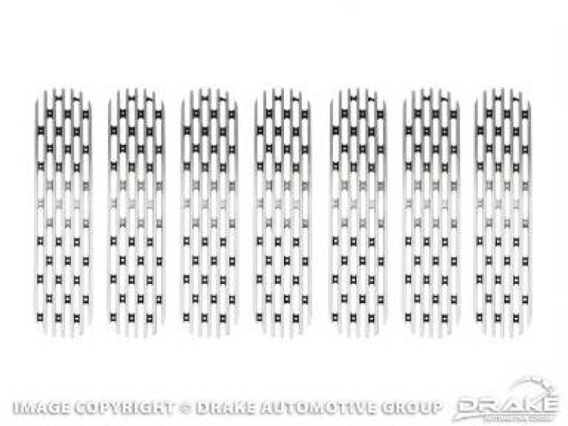 DV8 Offroad 2007-2018 Jeep JK Polished Grille Inserts D-JP-190008-POLSH D-JP-190008-POLSH Photo - Primary