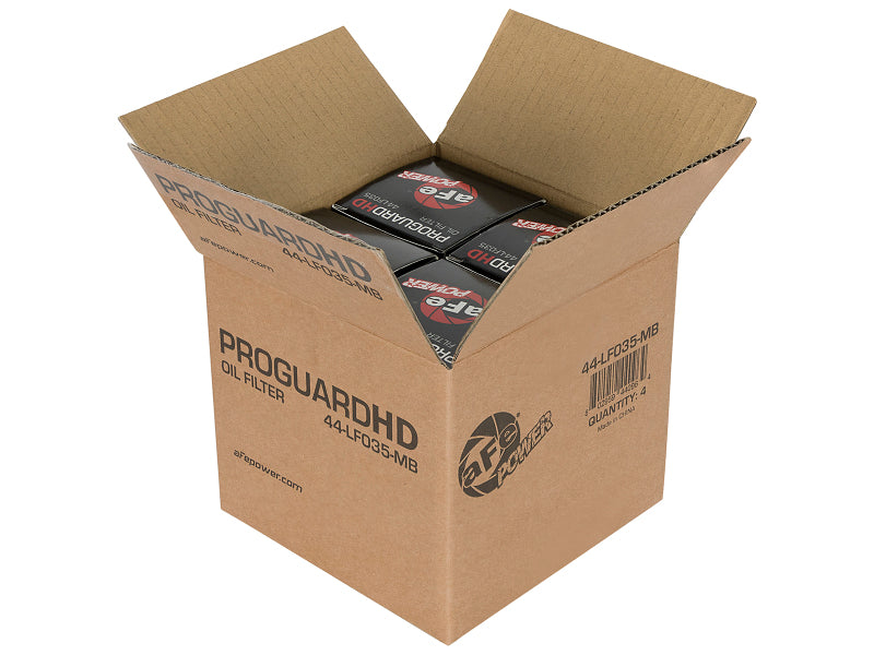 aFe Pro Guard HD Oil Filter (4 Pack) 14-16 RAM 1500 EcoDiesel V6 3.0L 44-LF035-MB Photo - Unmounted