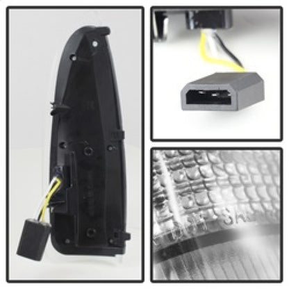 SPYDER xTune Ford Superduty F250-F650 03-07 Amber LED Mirror Signal Lens - Clear ACC-LED-FDSD99-MR-C 9924712 9924712 Photo - Unmounted