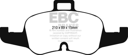 EBC 2016+ Audi TTS Quattro 2.0L Turbo Redstuff Front Brake Pads DP32256C DP32256C Photo - Primary