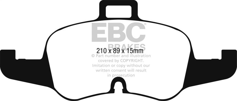 EBC 16-17 Audi TT Yellowstuff Front Brake Pads DP42256R DP42256R Photo - Primary