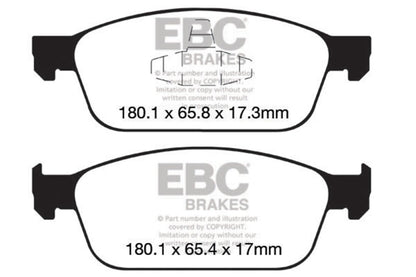 EBC Disc Brake Pad Set DP22145 Photo - Primary