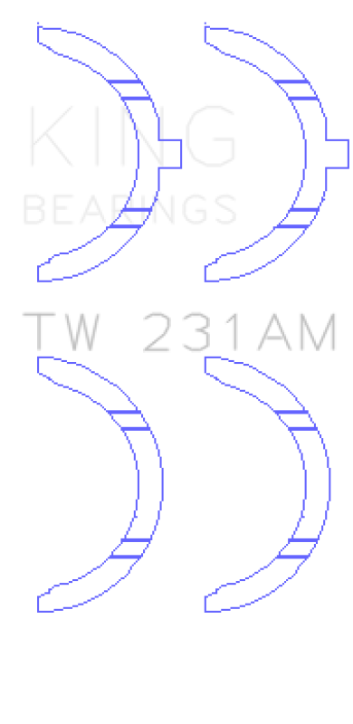 King Engine Bearings King Toyota 1A/2A/3A/4A Thrust Washer Set TW231AM TW231AM Photo - Primary