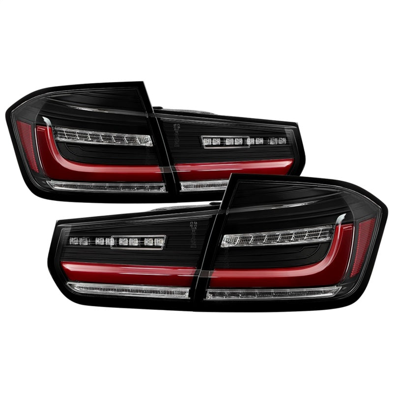 Spyder BMW 3 Series F30 2012-2018 Full LED Tail Lights (ALT-YD-BMWF3012-SEQ-BK) -  Black 5088307 5088307 Photo - Primary