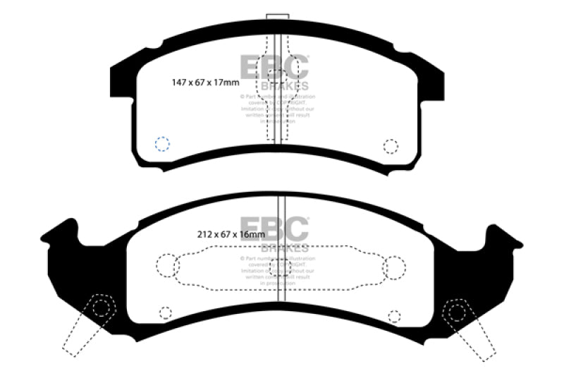 EBC Disc Brake Pad Set UD505 Photo - Primary
