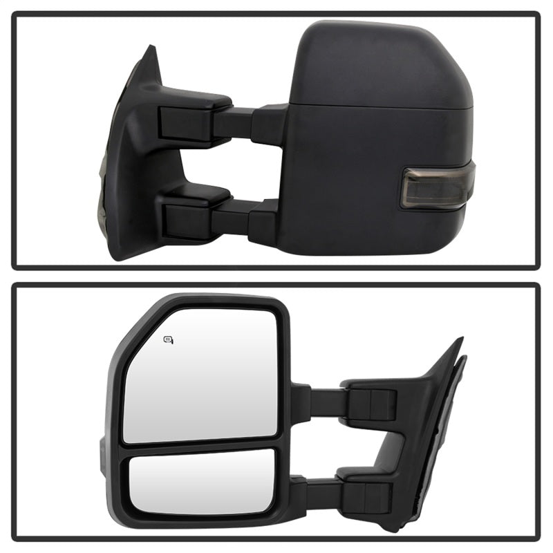 SPYDER xTune 99-07 Ford Super Duty Heated LED Signal Power Mirrors - Smk (Pair) (MIR-FDSD99S-G4-PW-SM-SET) 9943102 9943102 Photo - Unmounted