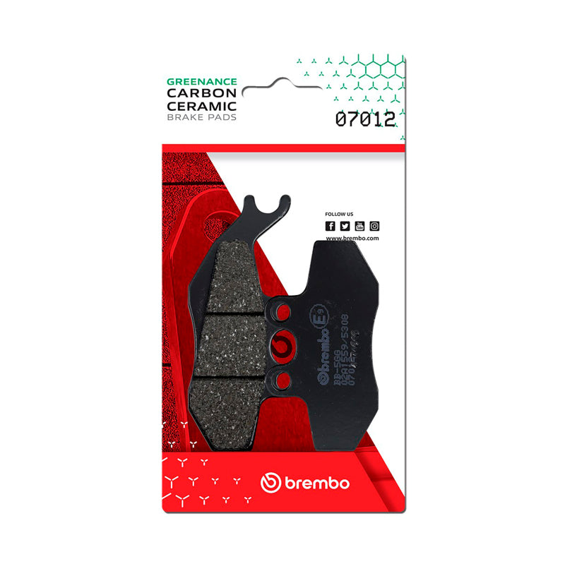 Brembo OE Aprilia Etx/Aprilia Mx/Piaggio Hexagon/Piaggio Skipper Carbon Ceramic Brake Pad - Front 07012 07012 User 1