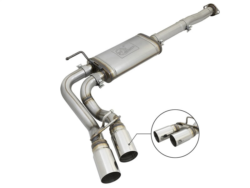 aFe  POWER 49-46033-P Rebel Series 3" 409 SS Cat-Back Exhaust System 49-46033-P Photo - Primary