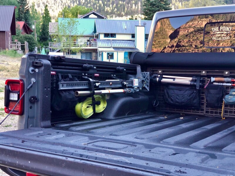 BuiltRight Industries 2020+ Jeep Gladiator Full Bedside Rack - 4pc Set 102114 102114 Photo - Mounted