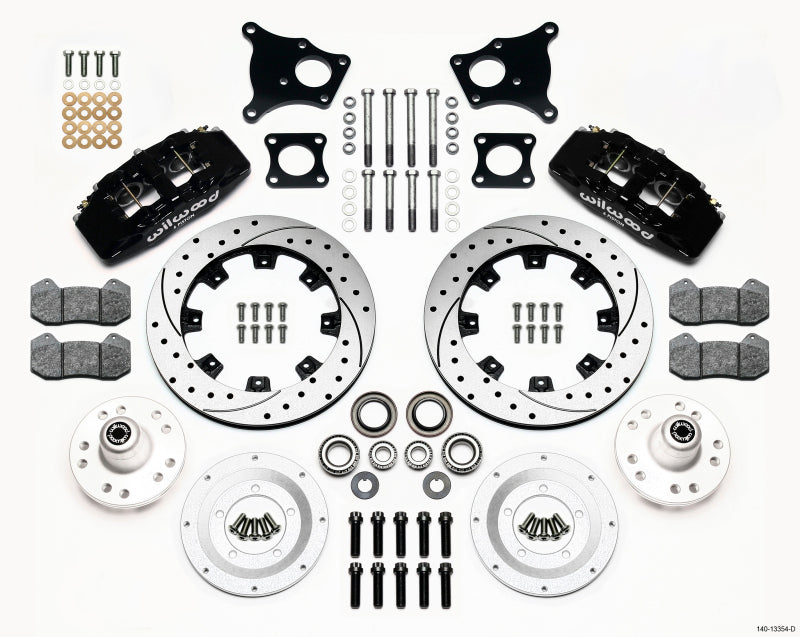 Wilwood Dynapro 6 Front Hub Kit 12.19in Drilled AMC 71-76 OE Disc w/o Bendix Brakes 140-13554-D 140-13554-D Photo - Primary