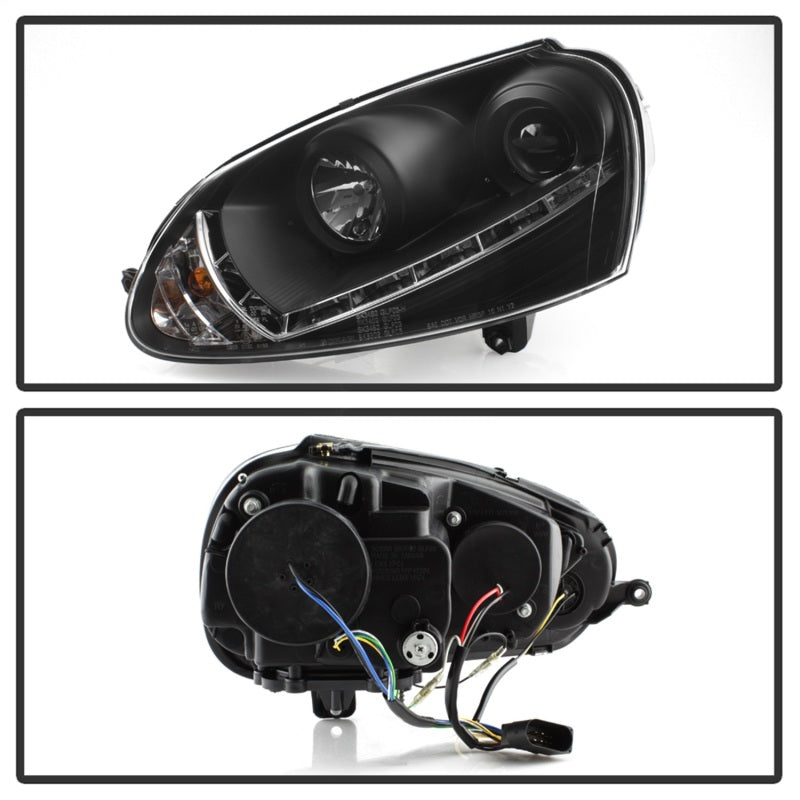 Spyder Volkswagen GTI 06-09/Jetta 06-09 Xenon/HID Model Only - DRL Black PRO-YD-VG06-HID-DRL-BK 5017529 5017529 Photo - Unmounted