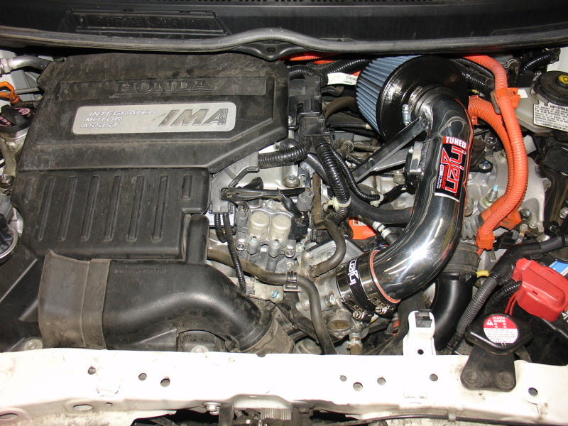 Injen 06-11 Honda Civic Hybrid 1.3L 4 cyl Polished Dyno-Tuned Air Intake w/ Web Nano-Fiber Filter SP1580P SP1580P Photo - Mounted