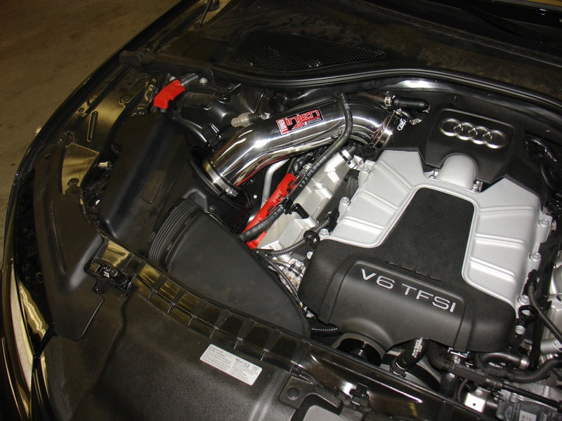 Injen 12 Audi A7 3.0L Supercharged Wrinkle Black Cold Air Intake w/ MR SP3085WB Photo - Mounted