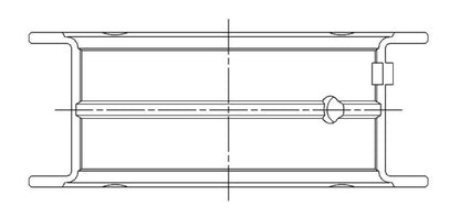 ACL Race Series Main Bearings Nissan 4 CA18/CA20 Race Series Size: STD 5M1633HX-STD Technical Drawing