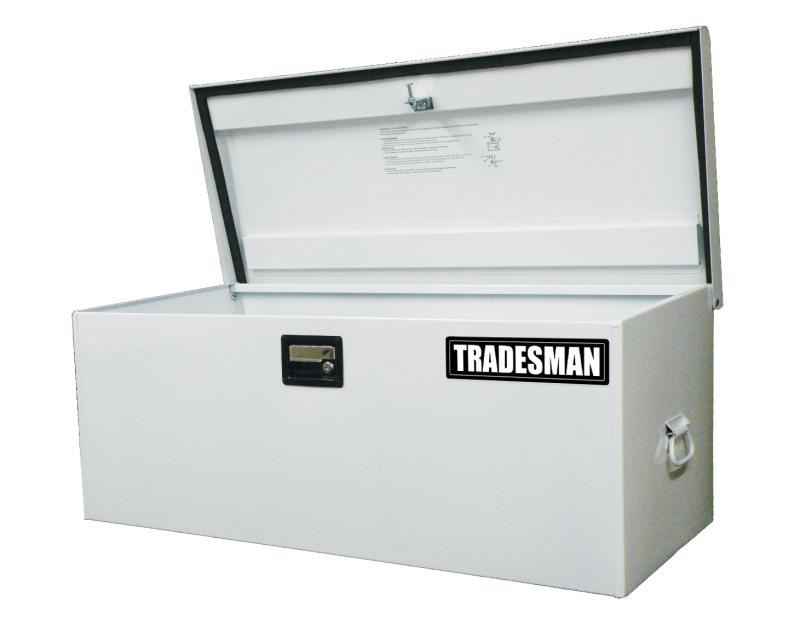 Tradesman Steel Job Site Box/Chest (Light Duty/Large) (42.75in.) - White 88048