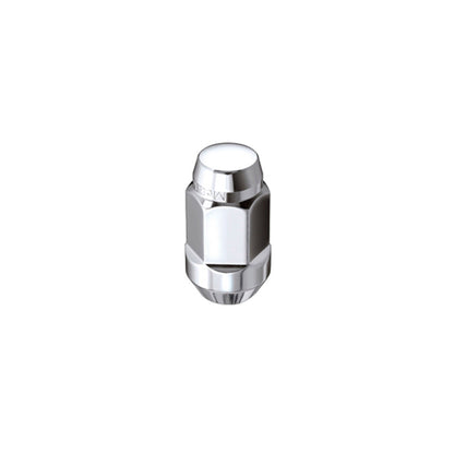 McGard Hex Lug Nut (Cone Seat Bulge Style) M14X1.5 / 22mm Hex / 1.635in. Length (4-Pack) - Chrome 64073 64073 Photo - Primary