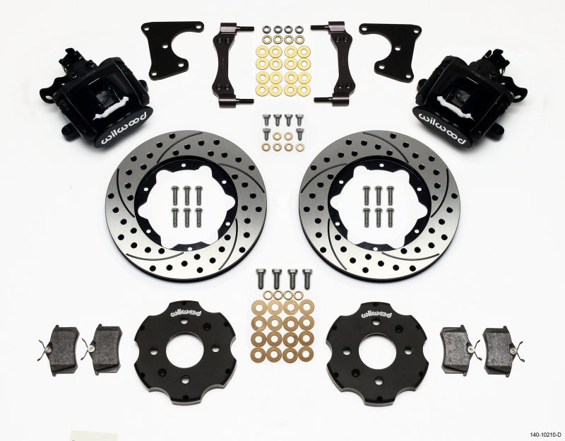 Wilwood Combination Parking Brake Rear Kit 11.00in Drilled Civic / Integra Drum 2.71 Hub Offset 140-10210-D 140-10210-D Photo - Primary
