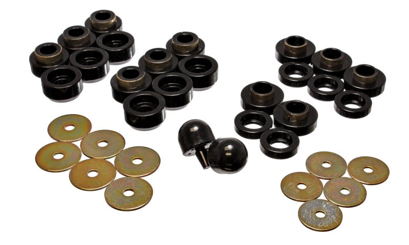 Energy Suspension Body Mount Set Black Jeep Wrangler All 1997-2006 2.4107G Photo - Primary