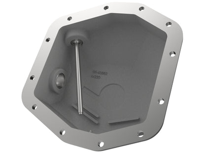 aFe Street Series Rear Differential Cover Black w/Machined Fins 20+ Jeep Gladiator JT (Dana M220) 46-71190B 46-71190B Photo - Unmounted