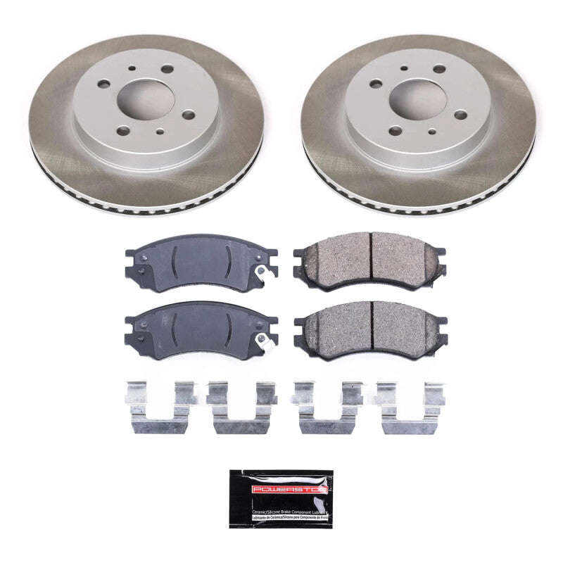 PowerStop Power Stop 93-01 Saturn SW2 Front Semi-Coated Rotor Kit SC1515 SC1515 Photo - Primary