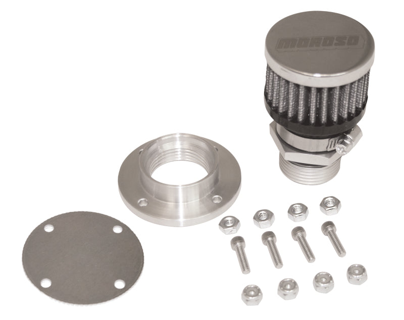 Moroso Non-Weld Valve Cover Breather Kit - Chrome Finish 68854 68854 Photo - Primary