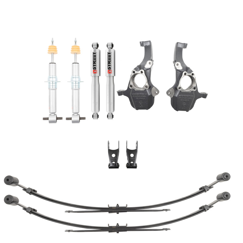 Belltech LOWERING KIT 2019+ GM Silverado/Sierra 1500 2WD/4WD -2-4in F / -4in R w/ Street Perf Shocks 350345SP 350345SP Photo - Primary