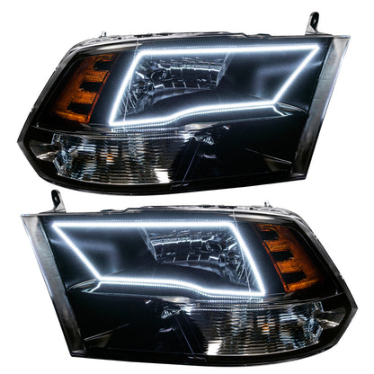 ORACLE Lighting Oracle 09-17 RAM 1500 TRX Quad Pre-Assembled Headlights Black Housing - ColorSHIFT w/ BC1 Controller 7121-335 7121-335 Photo - out of package