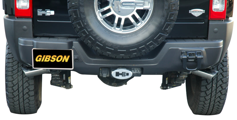 Gibson 08-10 Hummer H3 Alpha 5.3L 2.5in Cat-Back Dual Extreme Exhaust - Stainless 62211 62211 Illustration Guide