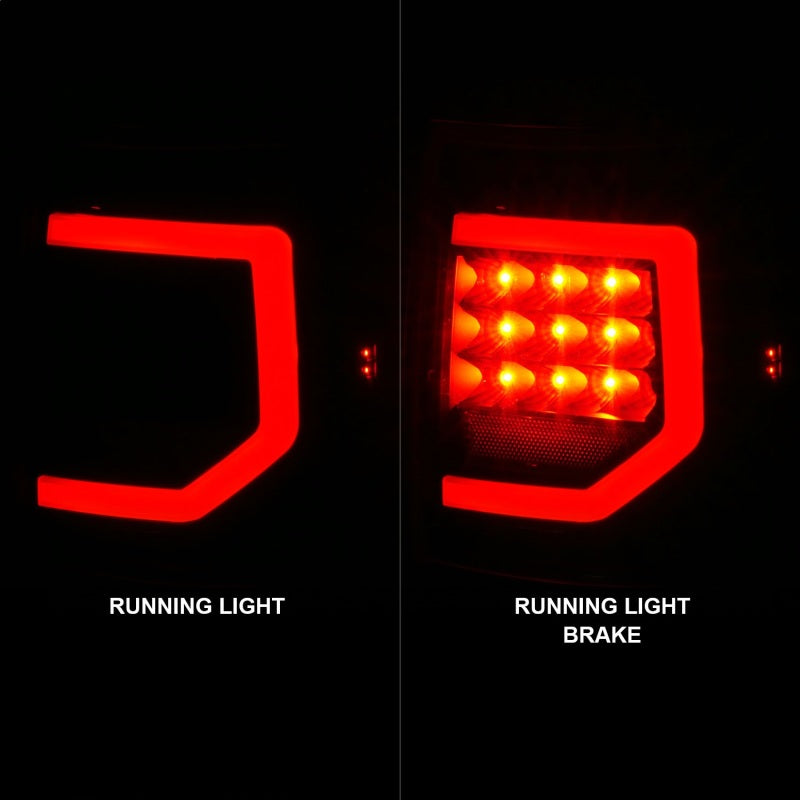 Anzo 07-11 Toyota Tundra Full LED Tailights Black Housing Clear Lens G2 (w/C Light Bars) 311386 311386 Photo - Unmounted