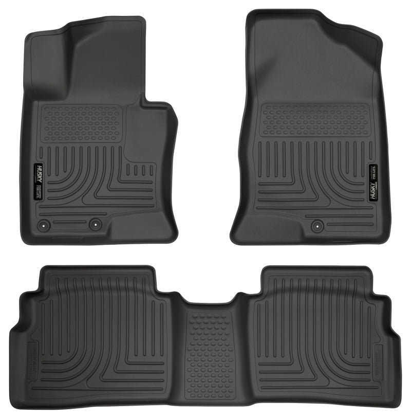 Husky Liners 11-12 Hyundai Sonata WeatherBeater Combo Black Floor Liners (3pc) 98851 Photo - Primary