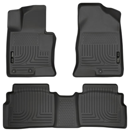 Husky Liners 11-12 Hyundai Sonata WeatherBeater Combo Black Floor Liners (3pc) 98851 Photo - Primary