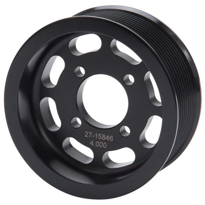 Edelbrock Pulley, Supercharger, Enforcer, 10 Rib, 4" Black 15846 Photo - Primary