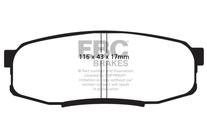 EBC Disc Brake Pad Set DP41816R Photo - Primary