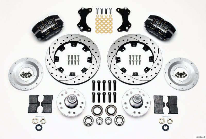 Wilwood Dynapro Dust-Boot Front Kit 12.19in Drilled WWE ProSpindle 140-13346-D 140-13346-D Photo - Primary