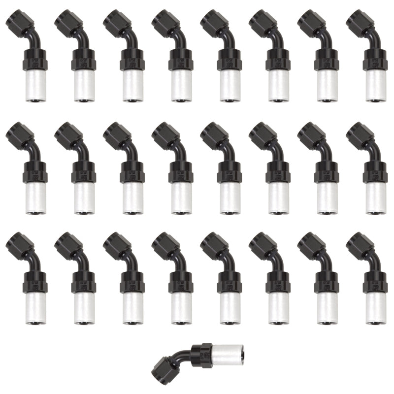 Russell Performance -4 AN Proclassic Crimp 45 Degree End (O.D. 0.450) (Qty. 25) 610418 610418 Photo - Primary