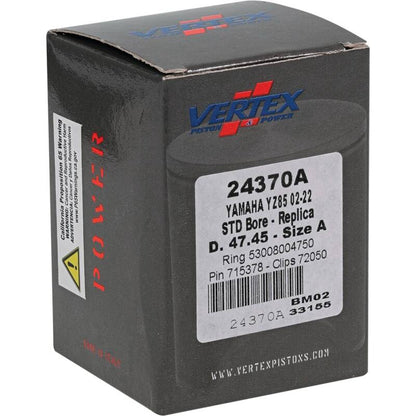 Vertex Pistons Vertex Piston 02-24 Yamaha YZ 85 85cc Cast Replica Piston Kit 24370A 24370A Photo - Primary