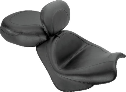 Mustang Motorcycle Mustang 02-08 Honda VTX1800 Retro, S, T Wide Touring 2PC Seat w/ Driver Backrest - Black 79341 79341 Photo - Primary
