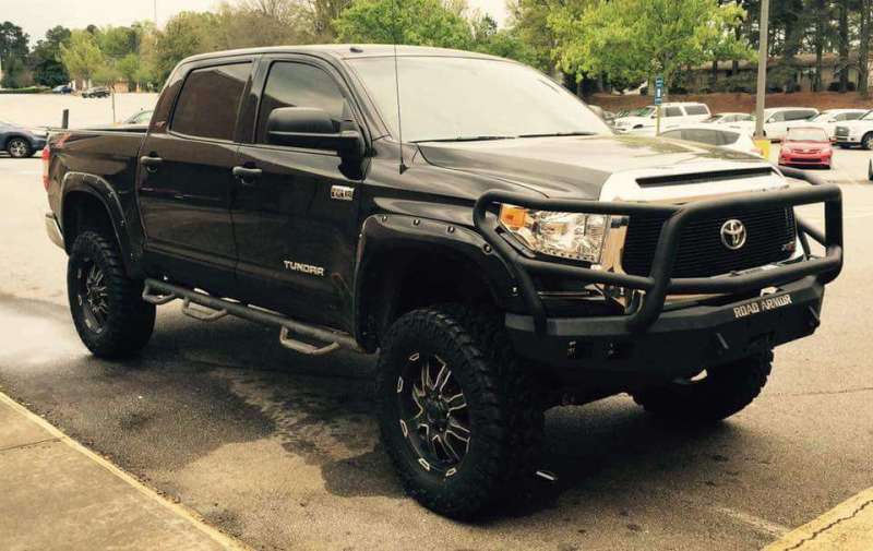 Road Armor 14-20 Toyota Tundra Stealth Front Winch Bumper w/Lonestar Guard - Tex Blk 914R5B 914R5B Photo - Primary