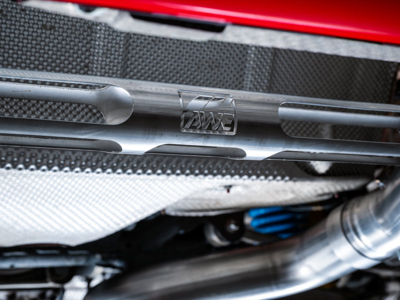 AWE Tuning BMW F8X M3/M4 Track Edition Catback Exhaust - Chrome Silver Tips 3020-42082 3020-42082 Photo - Mounted