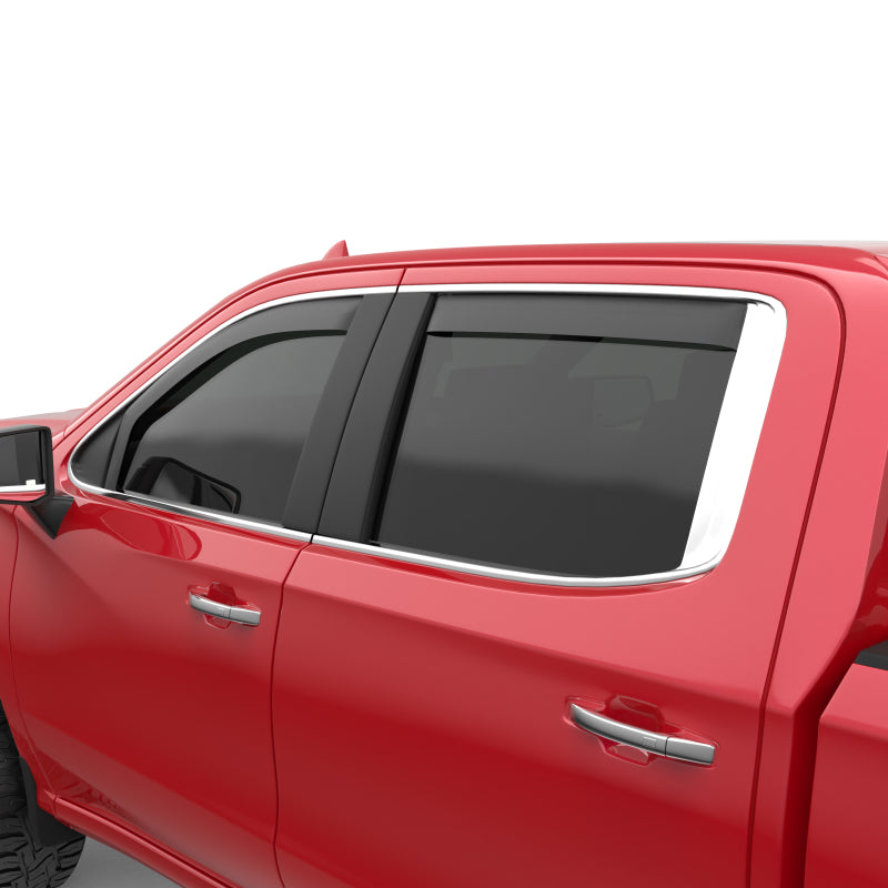 EGR 2019 Chevy 1500 Double Cab In-Channel Window Visors - Matte 571895 571895 Photo - Close Up