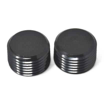 Russell 1/4" Aluminum Allen Socket Pipe Plugs (Black Finish) 662043 Photo - out of package