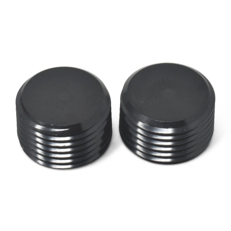 Russell 1/4" Aluminum Allen Socket Pipe Plugs (Black Finish) 662043 Photo - out of package
