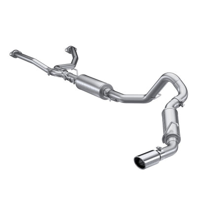 MBRP 2022 Toyota Tundra 3.5L Dual Cat-back 4in Single Side Exit Rolled Tip - Aluminized Steel S5301AL S5301AL Photo - Primary