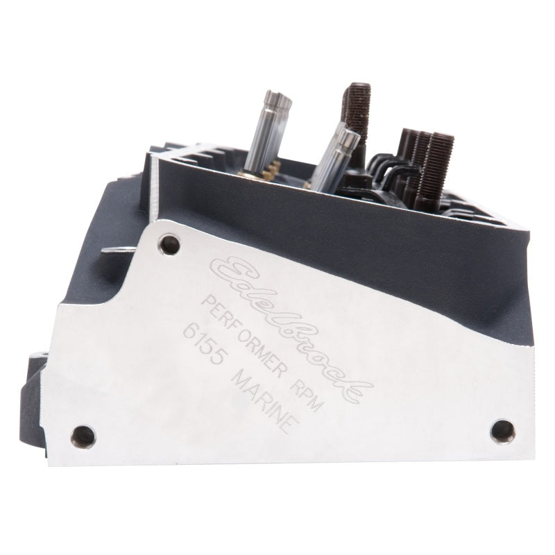 Edelbrock Single Marine BBC Rect. Port Head W/Valves 61559 Photo - Unmounted