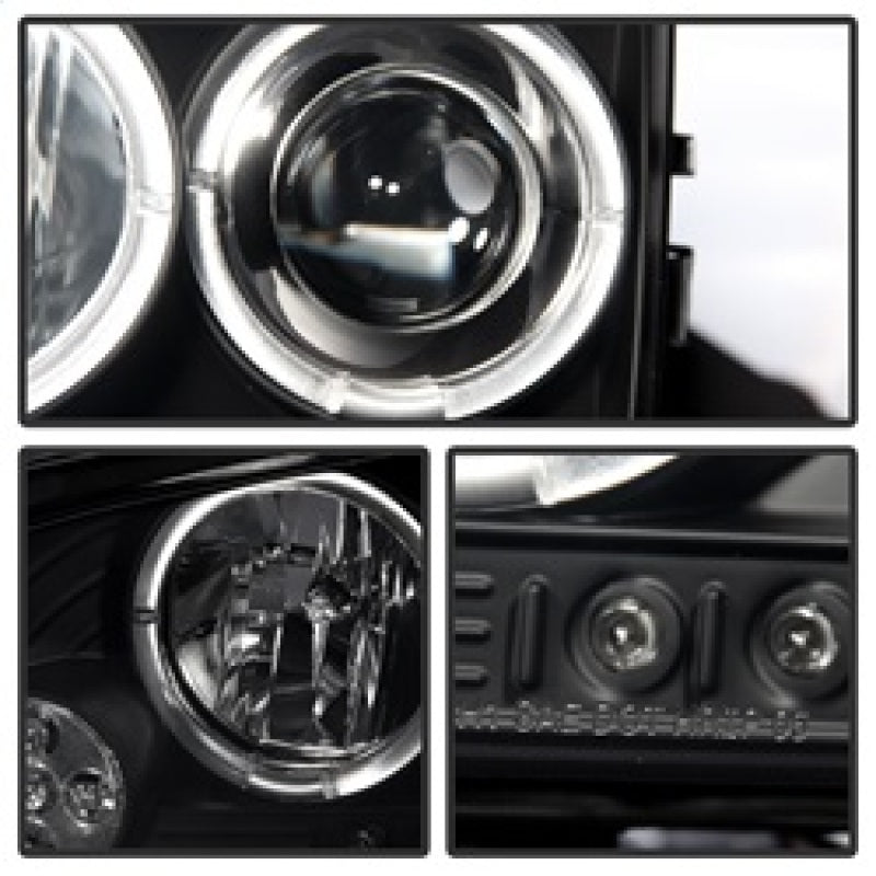 Spyder Dodge Charger 06-10 Projector Headlights Halogen- LED Halo LED Blk Smke PRO-YD-DCH05-LED-BSM 5078353 5078353 Photo - Primary