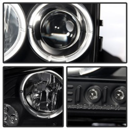 Spyder Dodge Charger 06-10 Projector Headlights Halogen- LED Halo LED Blk Smke PRO-YD-DCH05-LED-BSM 5078353 5078353 Photo - Primary