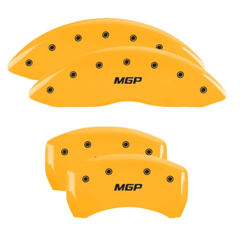 MGP 4 Caliper Covers Engraved Front/Rear 18-19 Buick Regal Sportback Yellow Finish Silver Characters 49014SMGPYL 49014SMGPYL User 1